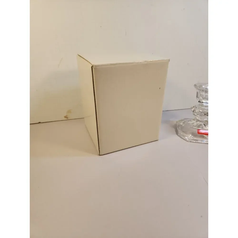 Oscar de la Renta Clear Crystal Candle Holder Austria Elegant Decorative Accent